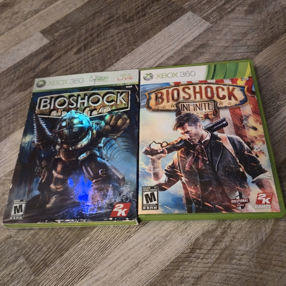 BioShock & BioShock Infinite Xbox 360 Game Bundle CIB Tested Manuals‎ 2K Games